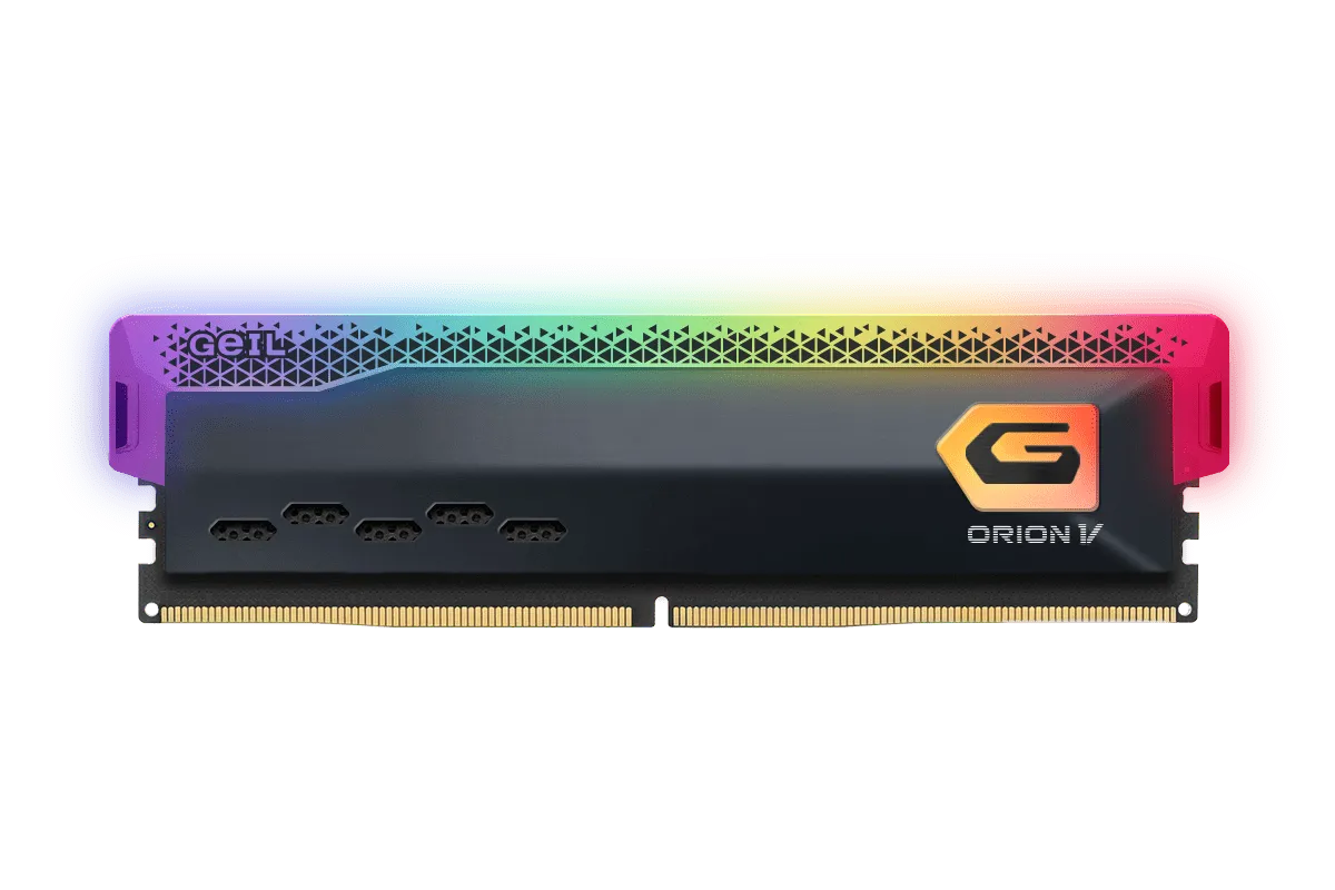 Оперативная память 64GB Kit (2x32GB) GEIL Orion V RGB 5600Mhz DDR5 CL38 GVSG564GB5600C38ADC Grey — фото 2