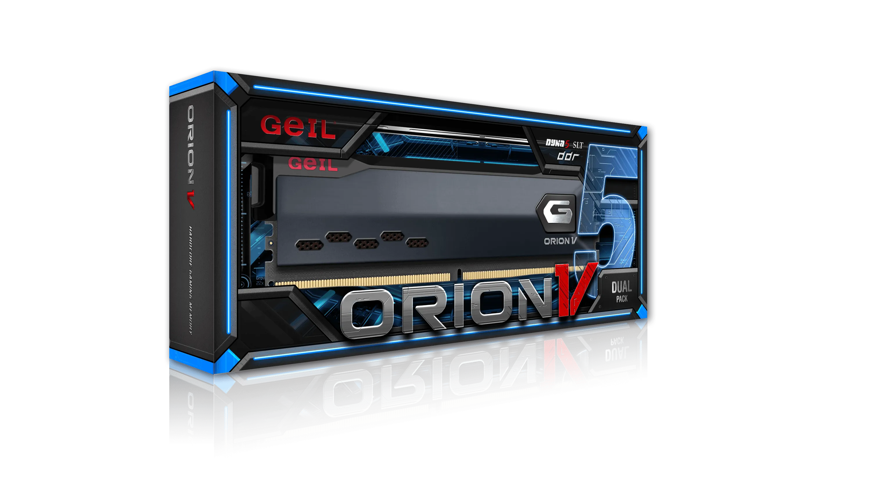 Оперативная память 64GB Kit (2x32GB) GEIL Orion V 5600Mhz DDR5 CL38 GVG564GB5600C38ADC Grey — фото 3