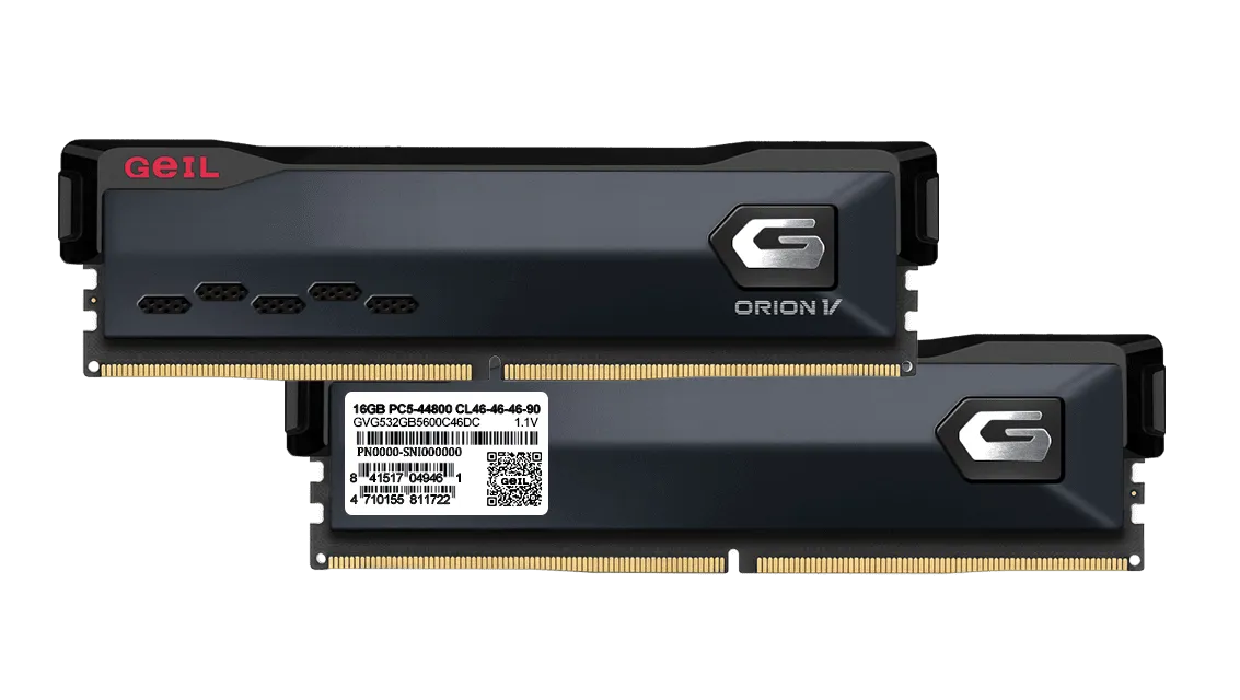 Оперативная память 64GB Kit (2x32GB) GEIL Orion V 5600Mhz DDR5 CL38 GVG564GB5600C38ADC Grey