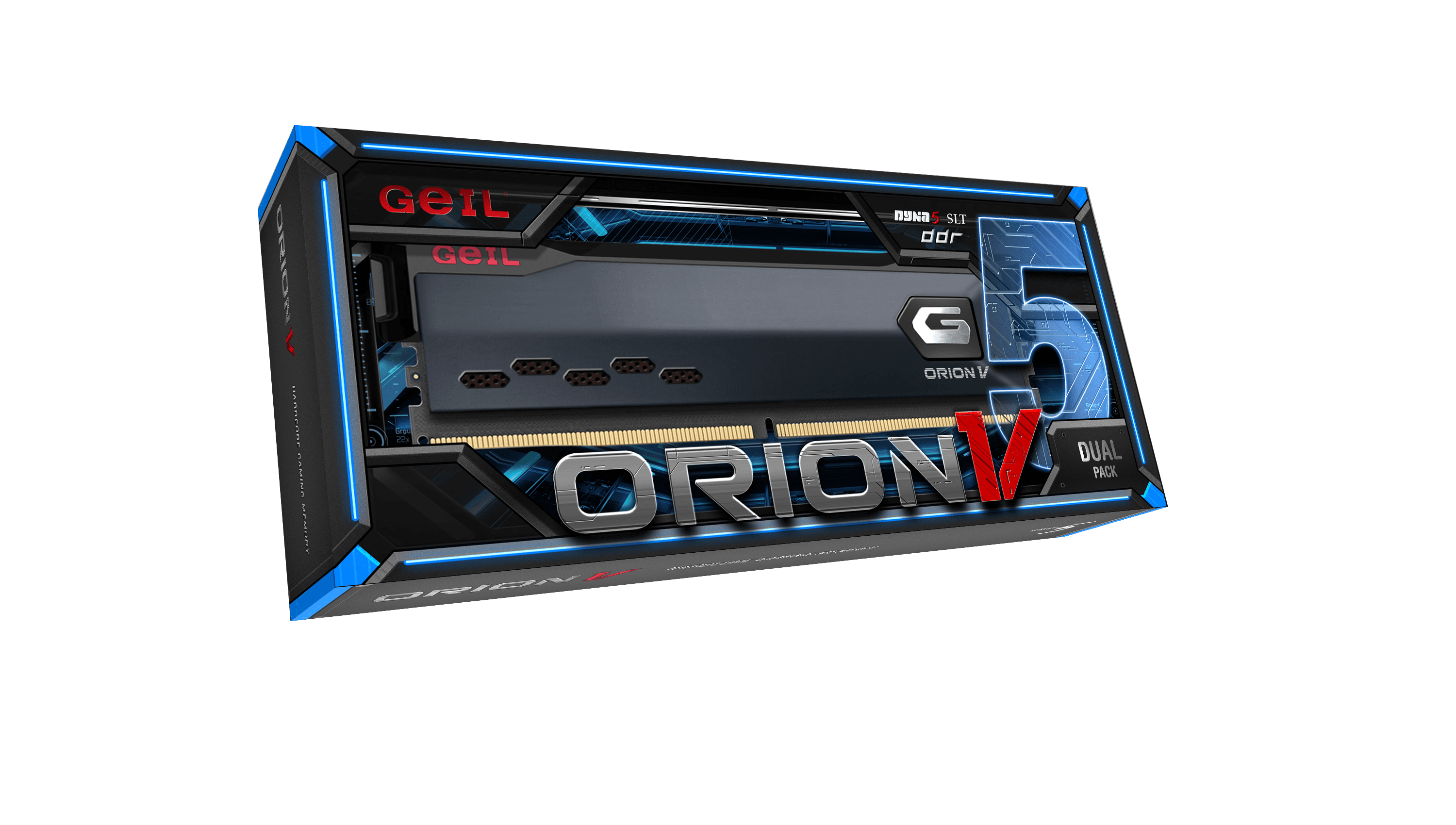 Оперативная память 64GB Kit (2x32GB) GEIL Orion V 5600Mhz DDR5 CL38 GVG564GB5600C38ADC Grey