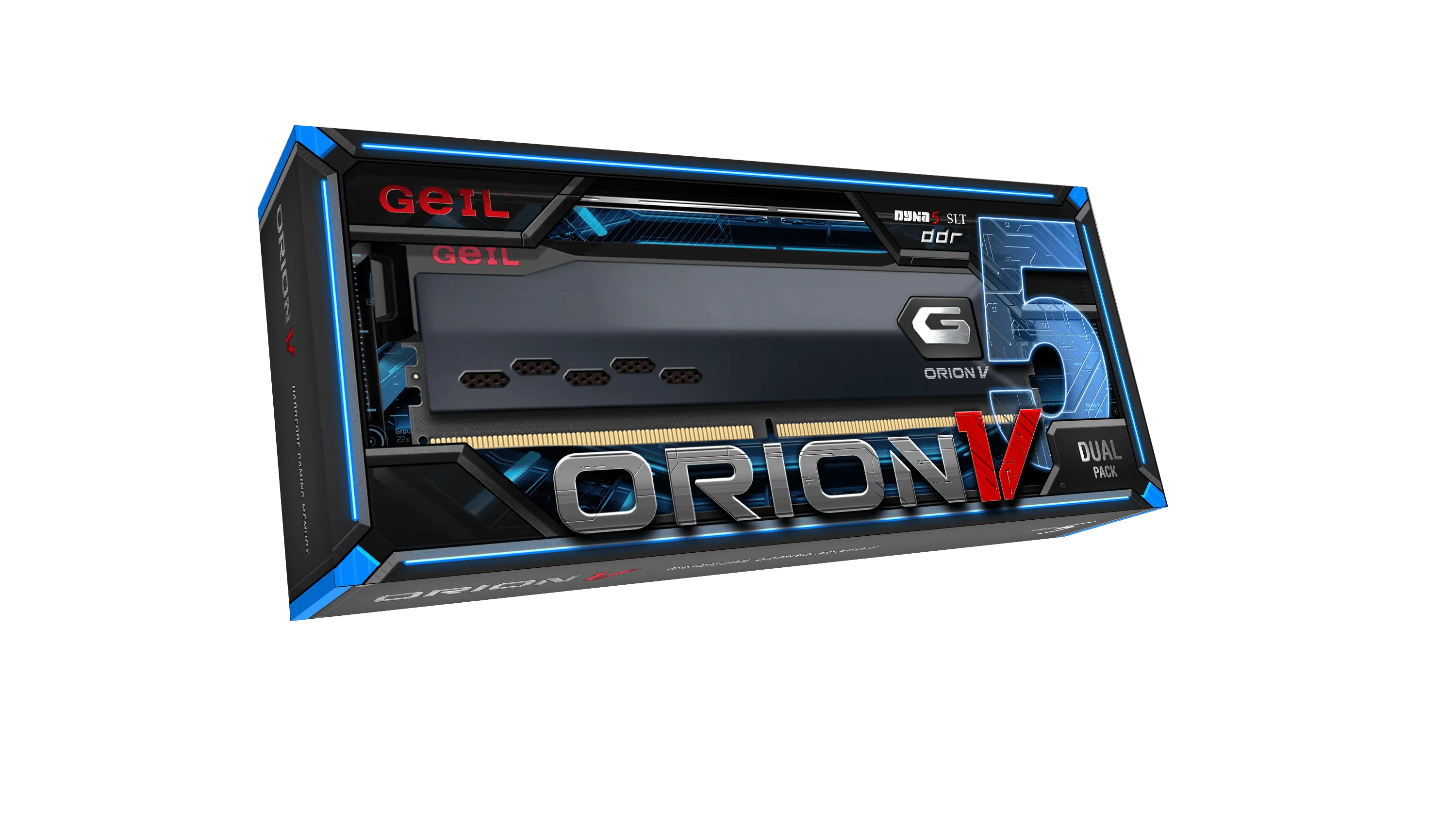 Оперативная память 64GB Kit (2x32GB) GEIL Orion V 5600Mhz DDR5 CL38 GVG564GB5600C38ADC Grey — фото 4