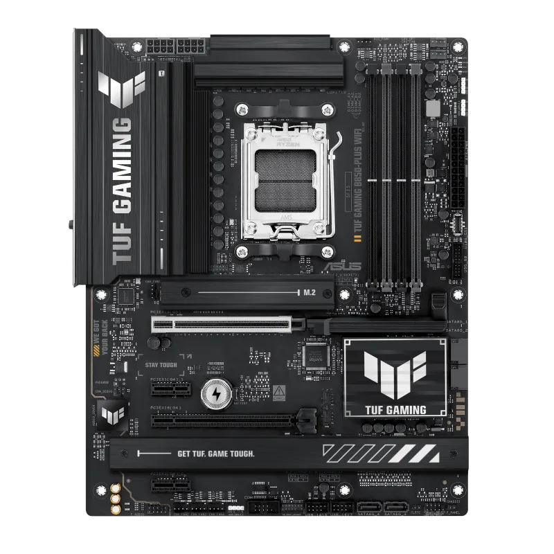 Материнская плата ASUS TUF GAMING B850-PLUS WIFI AM5 4xDDR5 4xSATA 3xM.2 HDMI DP USB-C ATX