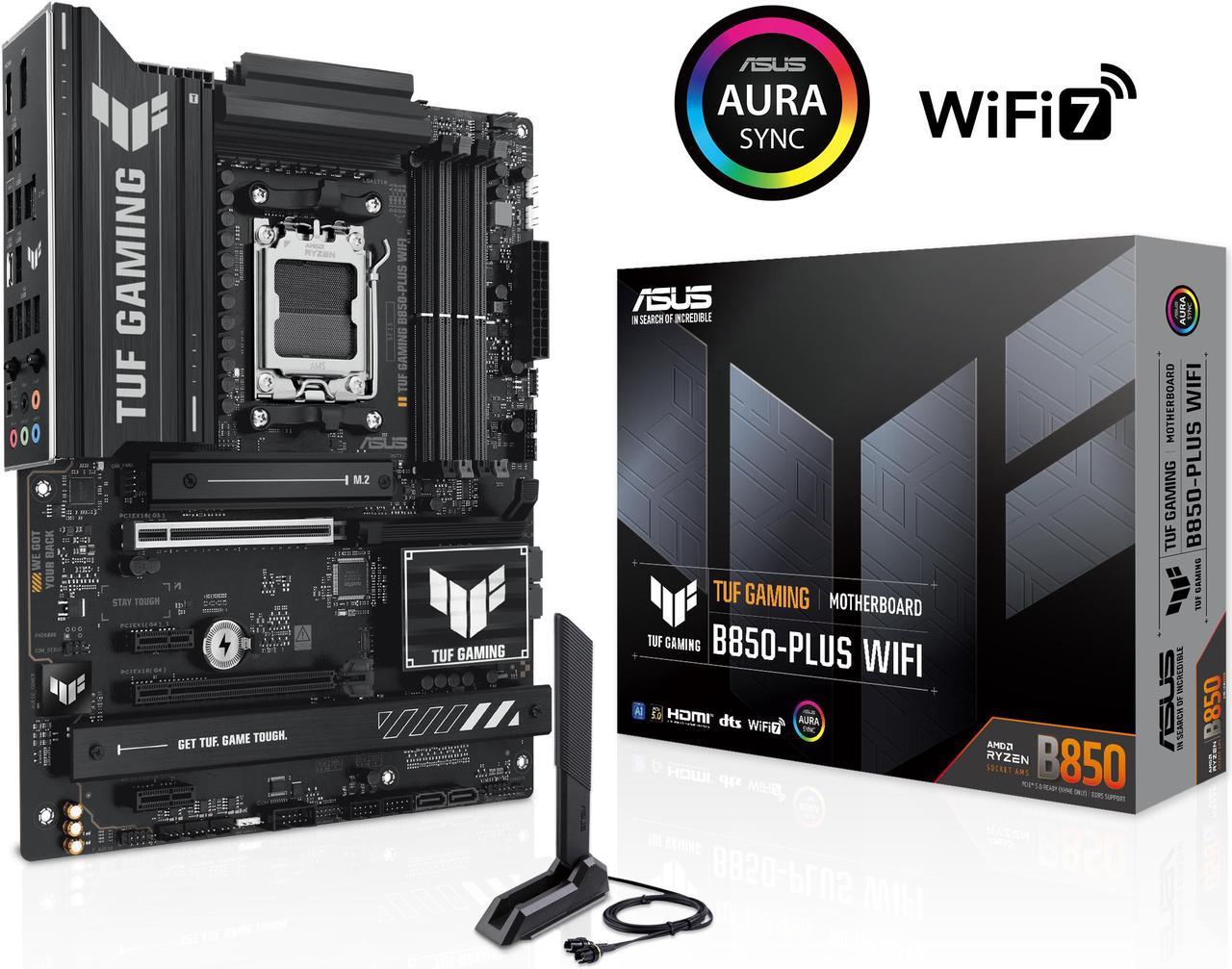 Материнская плата ASUS TUF GAMING B850-PLUS WIFI AM5 4xDDR5 4xSATA 3xM.2 HDMI DP USB-C ATX