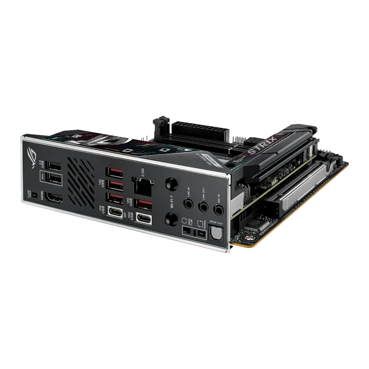 Материнская плата ASUS ROG STRIX B850-I GAMING WIFI AM5 2xDDR5 2xSATA 2xM.2 HDMI USB-C Mini-ITX — фото 4