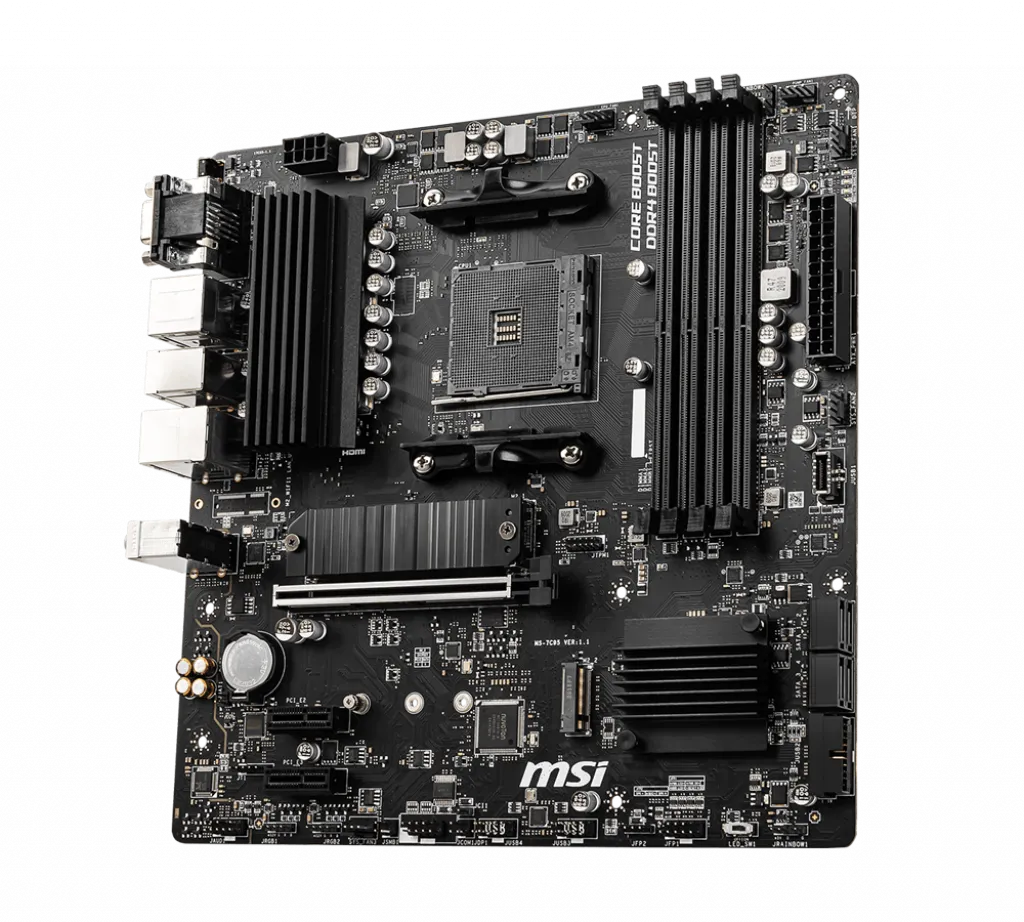 Материнская плата MSI B550M PRO-VDH AM4 4xDDR4 4xSATA3 2xM.2 VGA HDMI DP mATX — фото 3