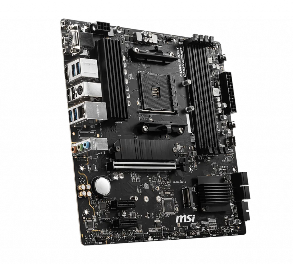 Материнская плата MSI B550M PRO-VDH AM4 4xDDR4 4xSATA3 2xM.2 VGA HDMI DP mATX — фото 2