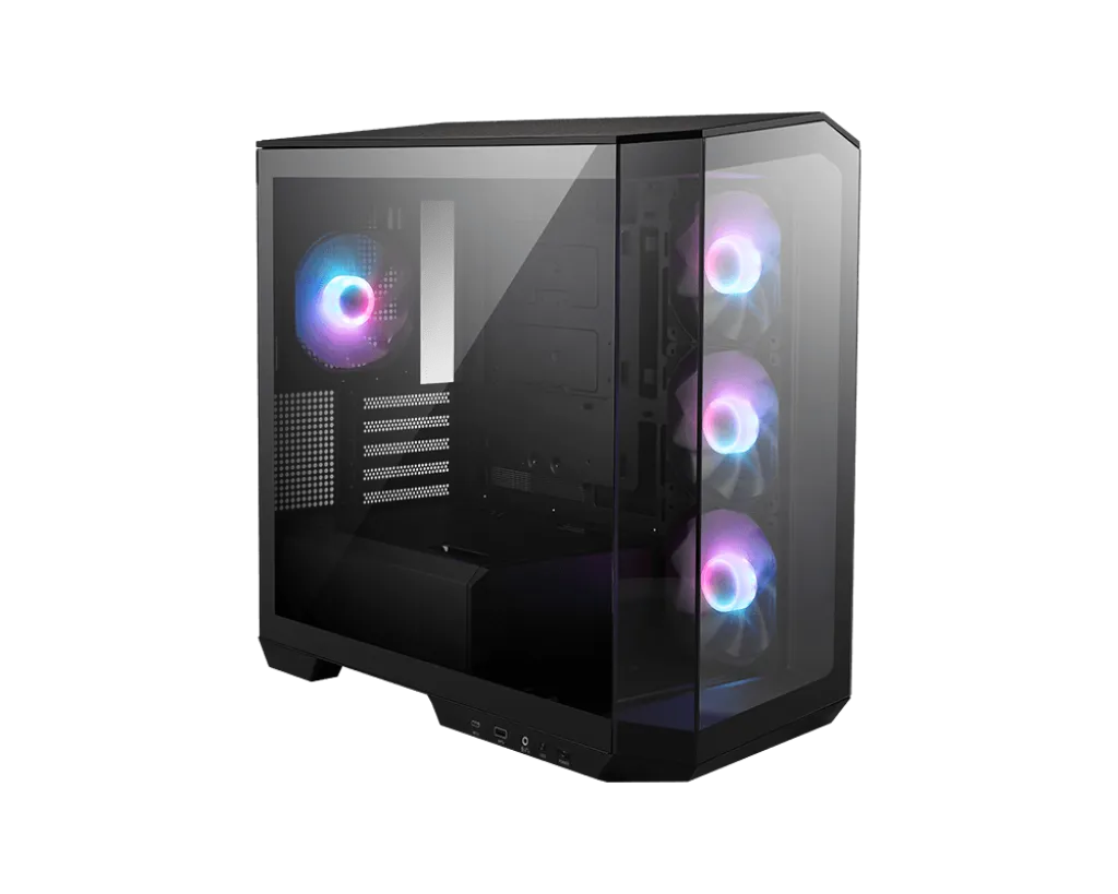 Компьютерный корпус MSI MAG PANO M100R PZ mATX/ITX 1x3.5"/2.5", USB 3.2 Type-A Black — фото 4