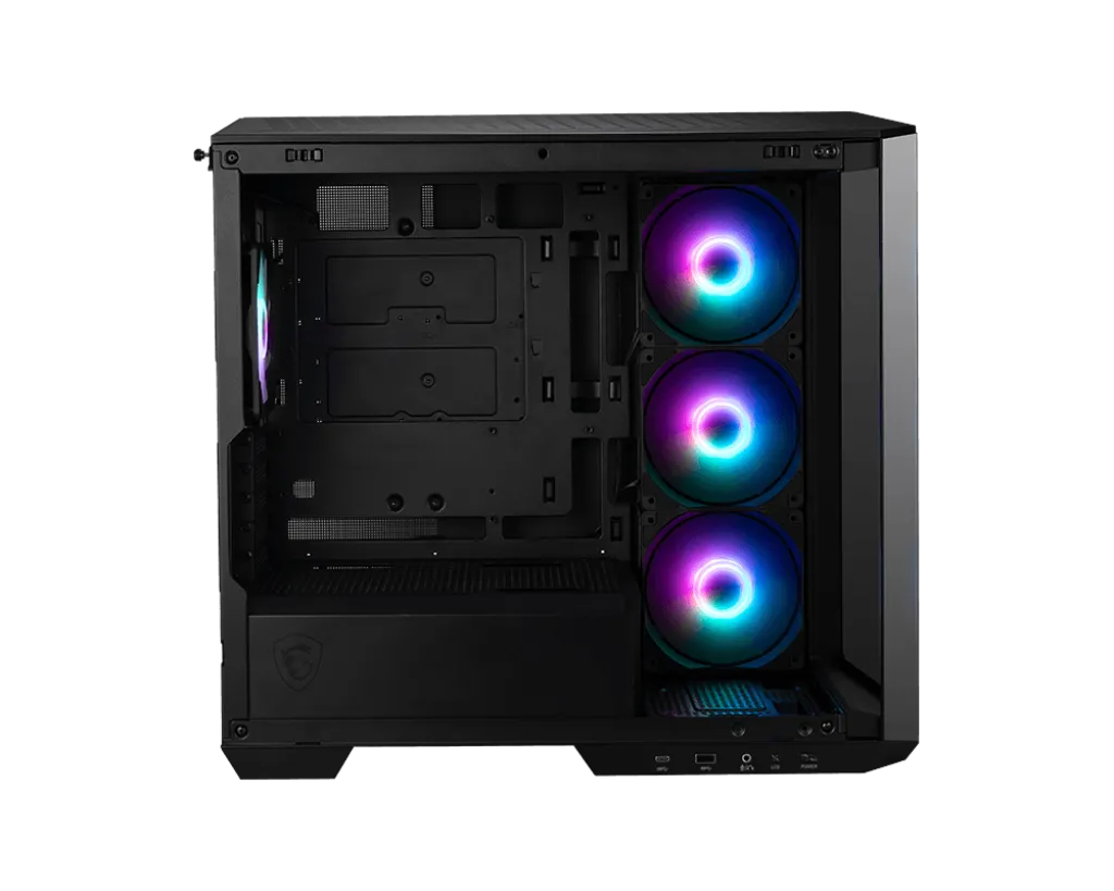 Компьютерный корпус MSI MAG PANO M100R PZ mATX/ITX 1x3.5"/2.5", USB 3.2 Type-A Black — фото 3