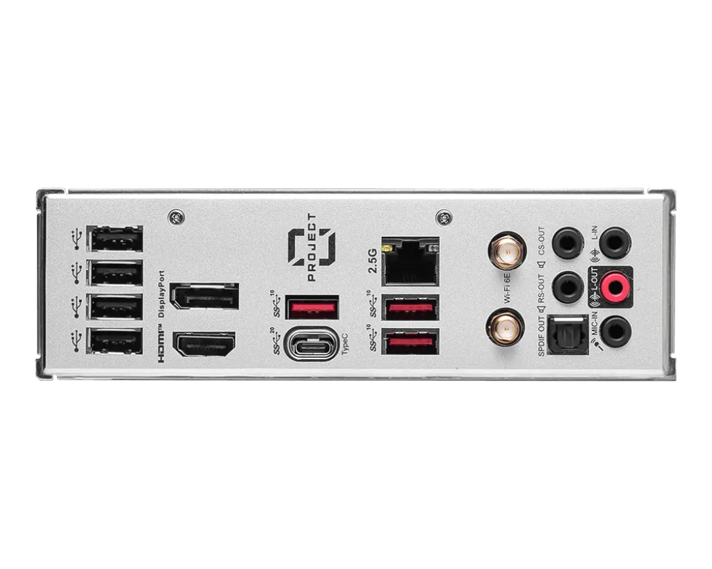 Материнская плата MSI B760M PROJECT ZERO LGA1700 B760 4xDDR5 4xSATA3 RAID 2xM.2 HDMI DP mATX — фото 5