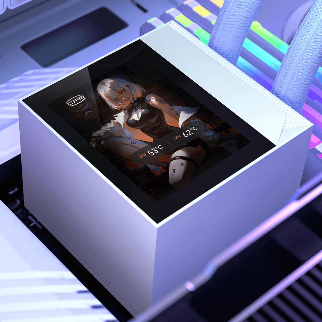 Водяное охлаждение для CPU PCCooler DC360 Pro ARGB Display WH 280W 115X/1200/1700/1851/AM4/AM5 Белый — фото 6