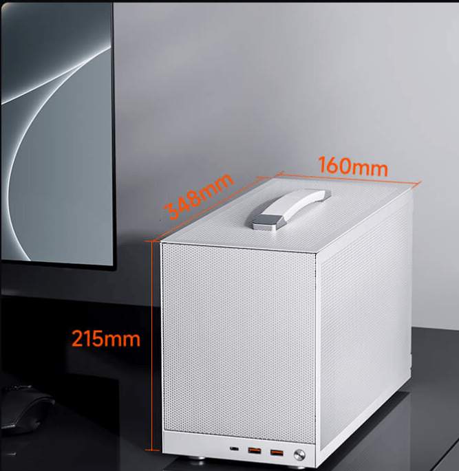 Корпус PCCooler K101 MESH WH 3F ITX 2xUSB3.0, 1xUSB-C, 3xFans, 1x3.5