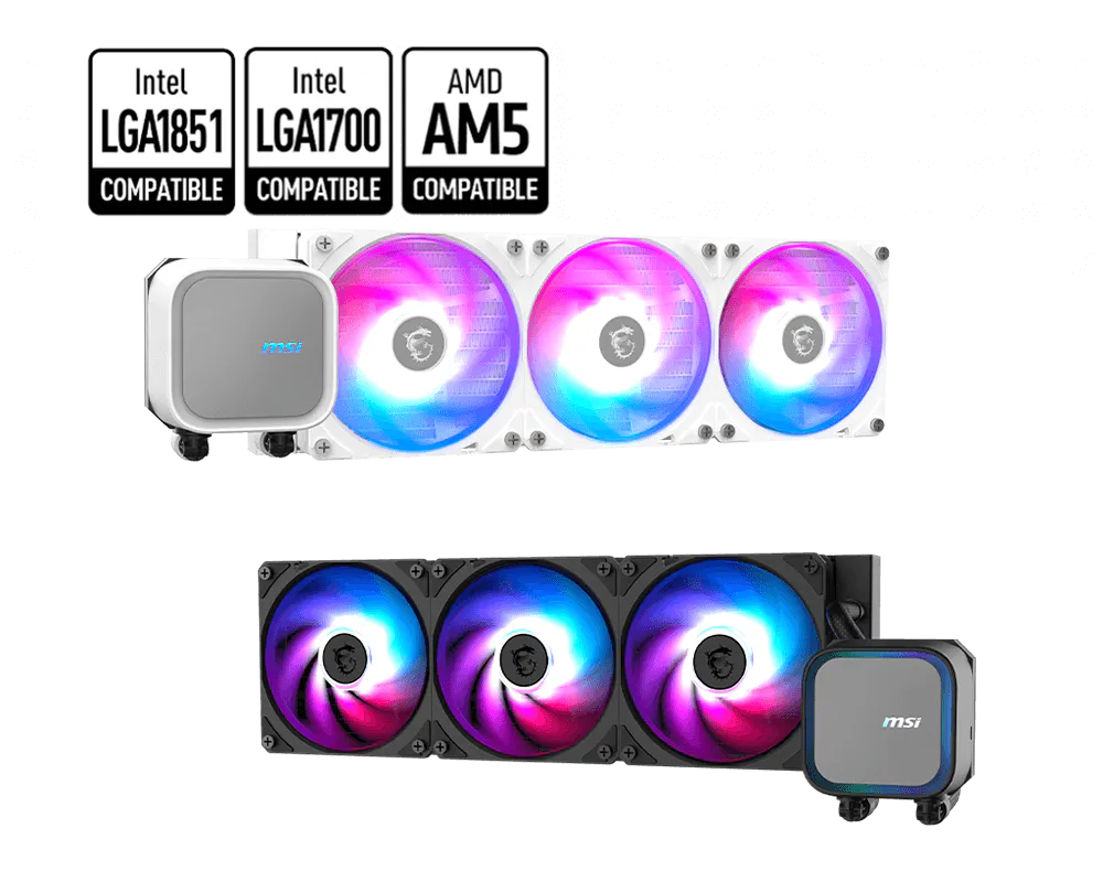 Водяное охлаждение для CPU MAG CORELIQUID A13 360 WHITE Socket Intel/AMD, ARGB, 3pin, Fan 3x120см