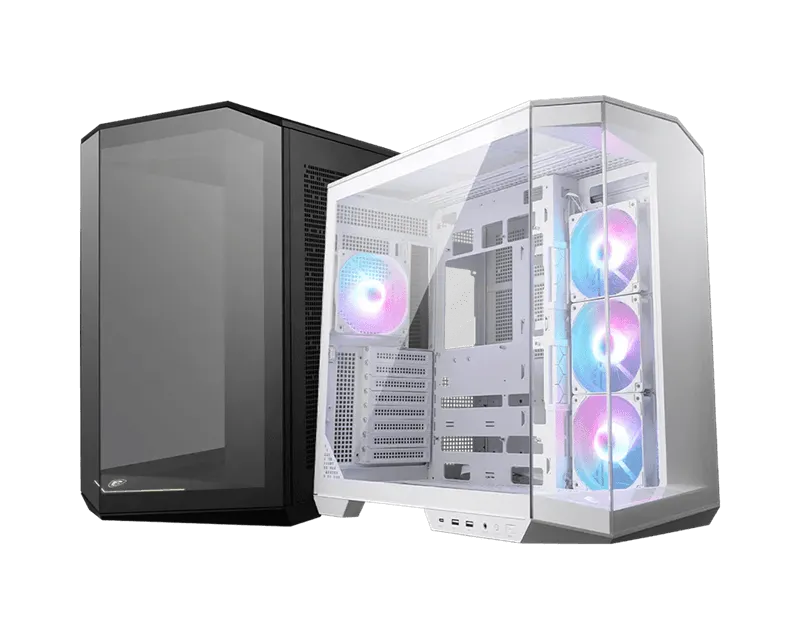 Компьютерный корпус MSI MAG PANO 100R PZ WHITE  Back-connect: ATX  2x3.5"/2.5", 1xUSB-C White