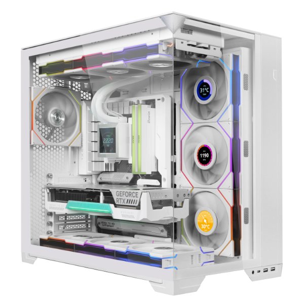 Вентилятор для корпуса Lian Li UNI FAN TL 120 LCD Reverse Blade Wireles ARGB White 12RTLLCD1W1W
