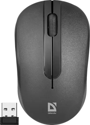 Мышь беспроводная Defender Datum MM-285, черный — фото 1