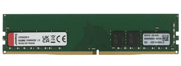 Модуль памяти Kingston KVR32N22S8/16  DDR4 DIMM 16Gb 3200 MHz CL22 (8473302008) — фото 1