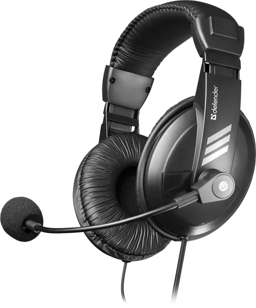 Наушники с микрофоном Defender Gryphon HN-750 Black Регулят. громк., 2м кабель