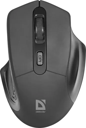 Мышь беспроводная Defender Datum MB-345 Nano B(Черный) 4кн+кл, 800-1600 dpi — фото 2