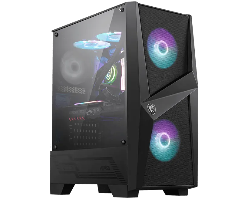 Компьютерный корпус MSI MAG FORGE 100R ATX/mATX/Mini-ITX 2x3.5", 3x2.5", 2xUSB 3.2 Gen1, Audio, Mic
