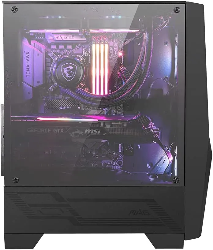 Компьютерный корпус MSI MAG FORGE 100R ATX/mATX/Mini-ITX 2x3.5", 3x2.5", 2xUSB 3.2 Gen1, Audio, Mic — фото 2