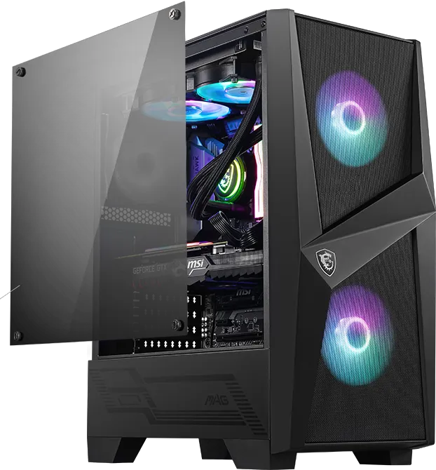Компьютерный корпус MSI MAG FORGE 100R ATX/mATX/Mini-ITX 2x3.5", 3x2.5", 2xUSB 3.2 Gen1, Audio, Mic — фото 9