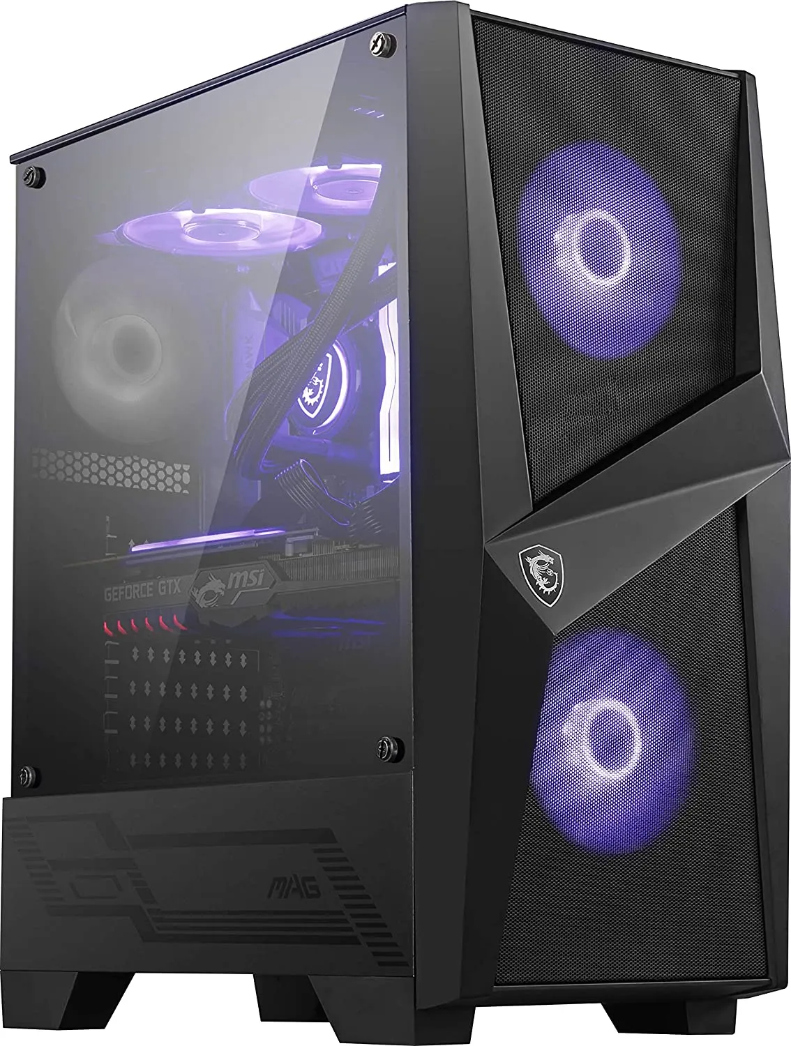 Компьютерный корпус MSI MAG FORGE 100M ATX/mATX/Mini-ITX 2x3.5", 3x2.5", 2xUSB 3.2 Gen1, Audio, Mic — фото 7