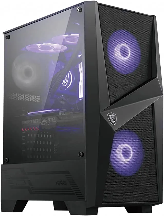 Компьютерный корпус MSI MAG FORGE 100M ATX/mATX/Mini-ITX 2x3.5", 3x2.5", 2xUSB 3.2 Gen1, Audio, Mic — фото 1