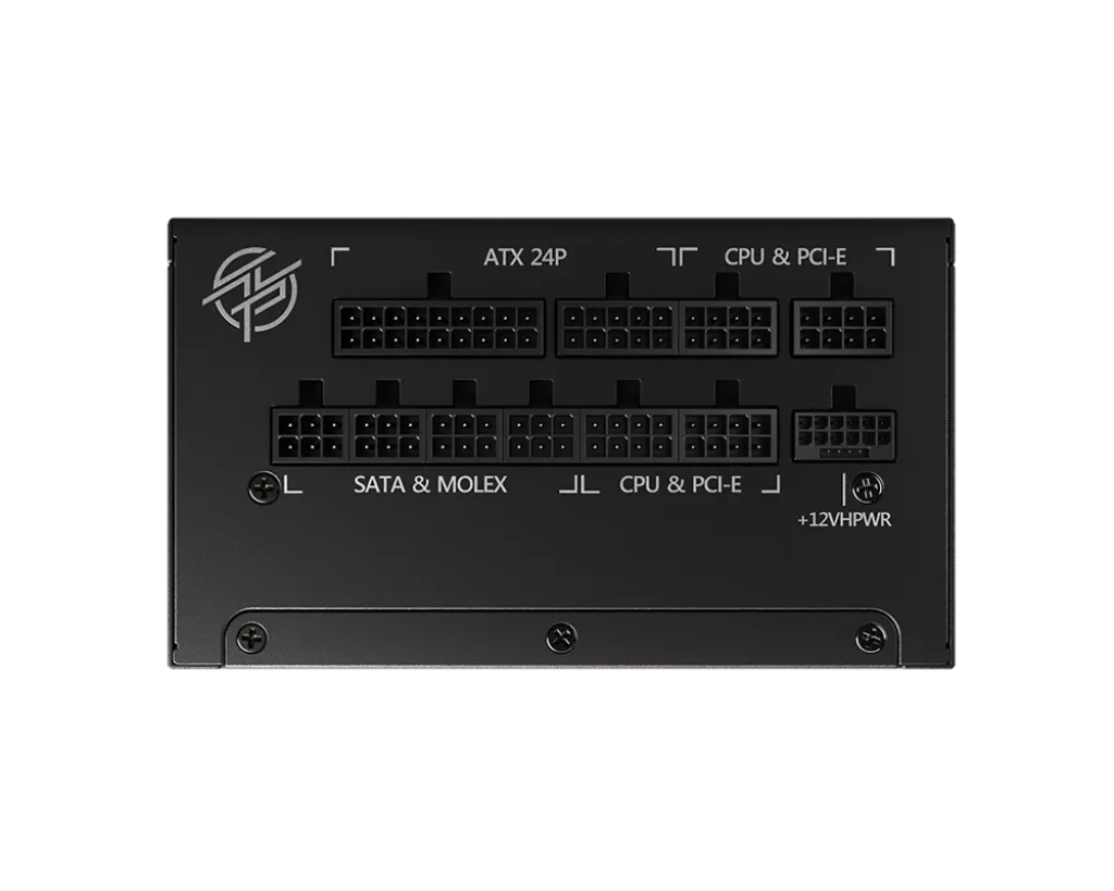 Блок питания MSI 1000W, MPG A1000G PCIE5, Full Modular, ATX, 80+ GOLD, КПД >90%, Fan 135mm, Черный — фото 4