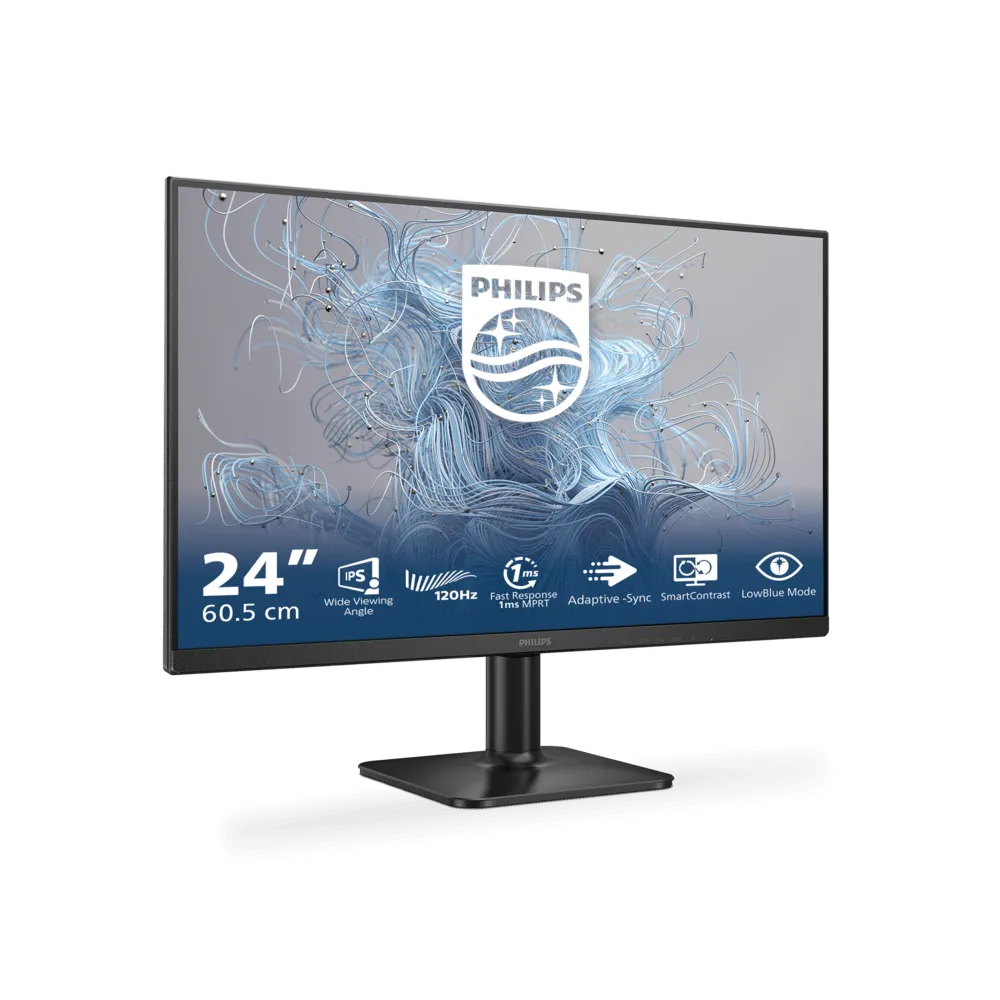 Монитор 23,8" PHILIPS 24E2N1110/01/0 IPS 1920x1080 120Hz 4мс 300кд/м 1300:1 1xHDMI 1xVGA Черный — фото 2