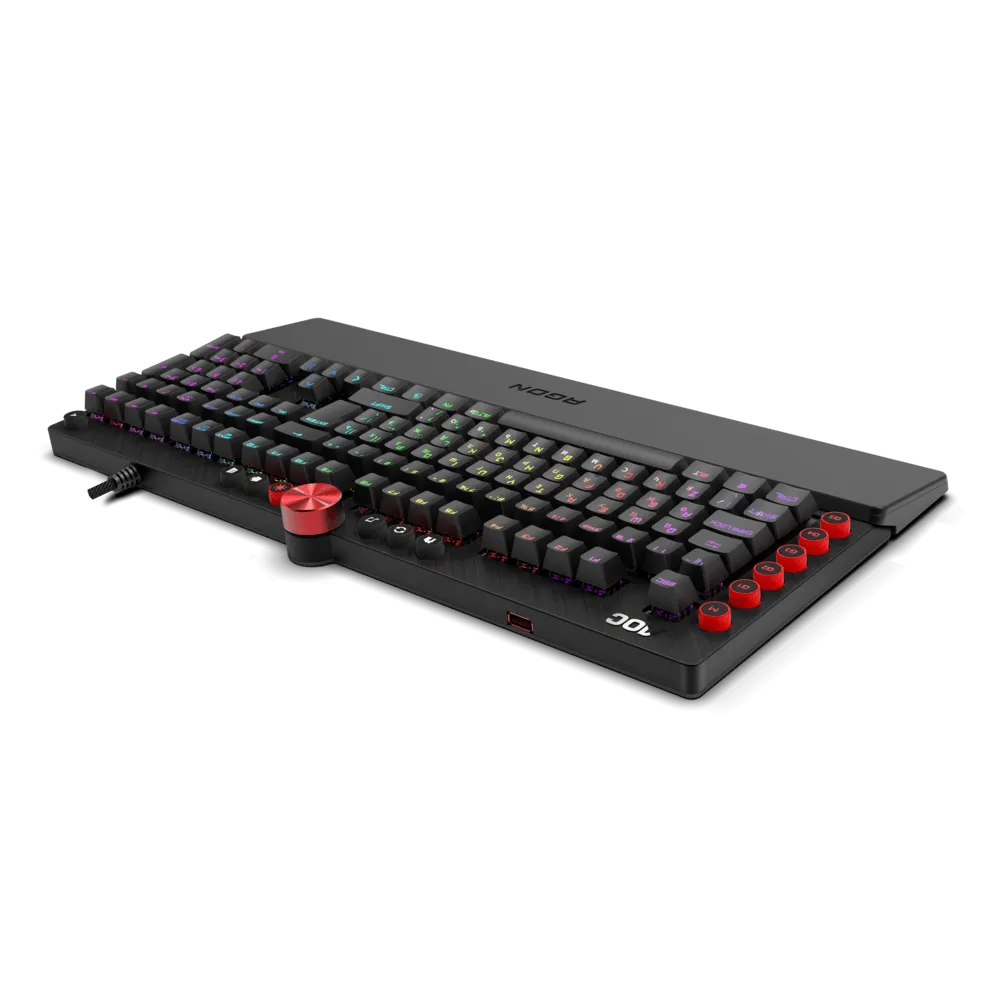 Механическая Игровая Клавиатура AOC AGK700 MX RED CHERRY RGB кабель 1,8м USB2.0 AGK700DR2R — фото 4