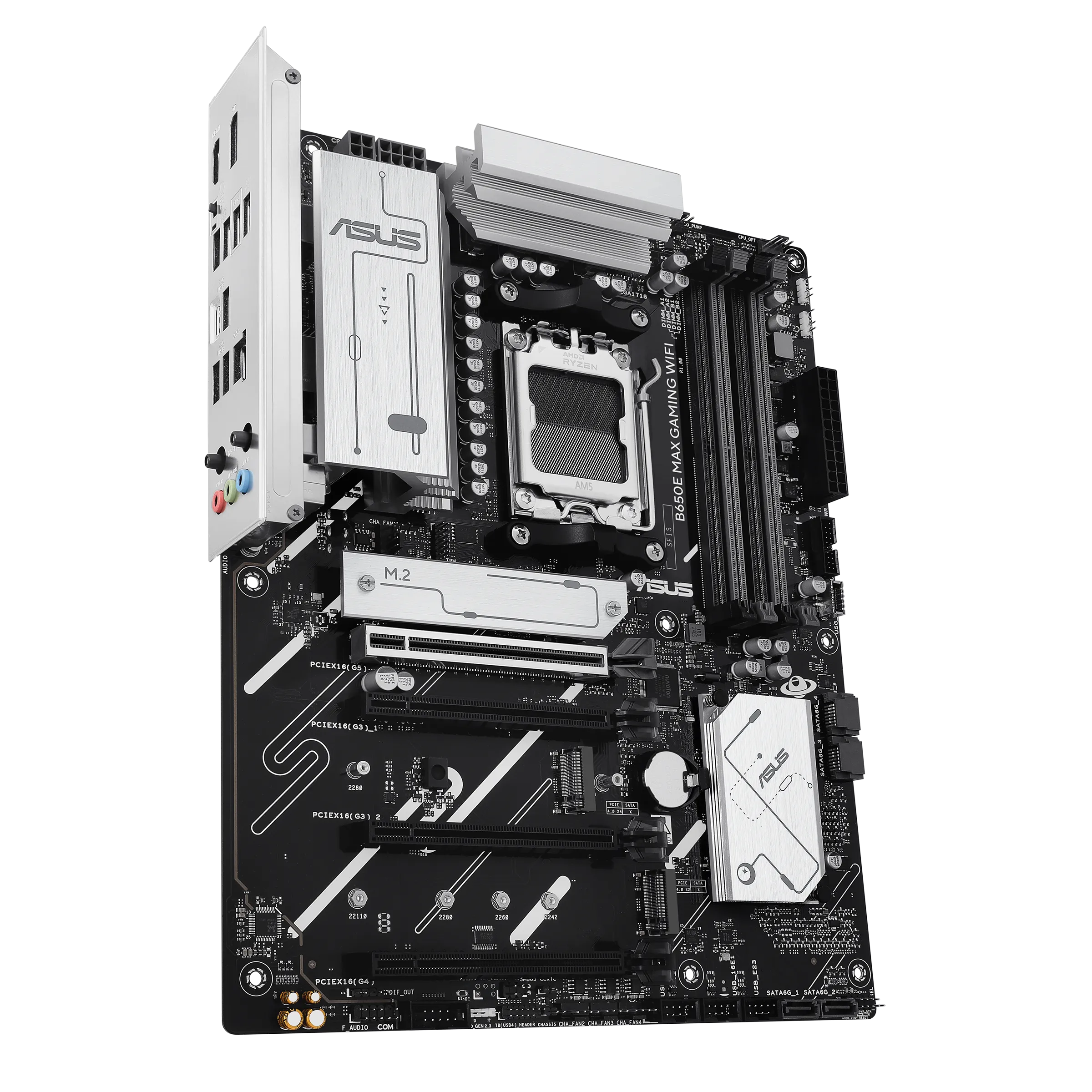 Материнская плата ASUS B650E MAX GAMING WIFI AM5 4xDDR5 4xSATA3 RAID 3xM.2 DP HDMI USB-C ATX — фото 3