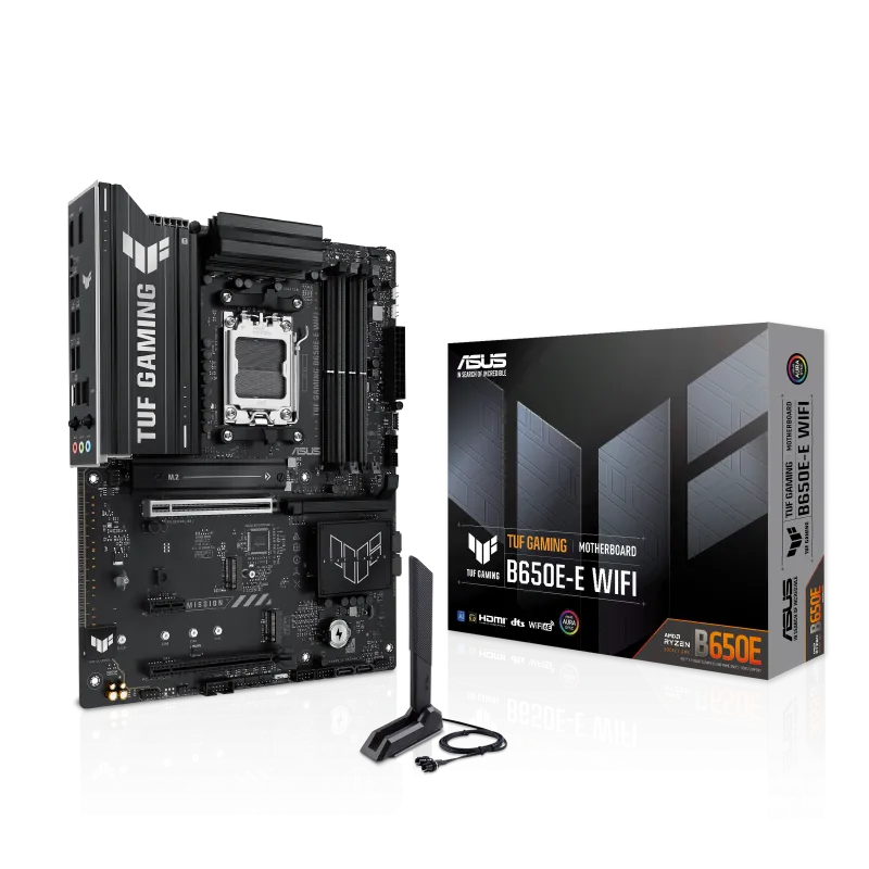 Материнская плата ASUS TUF GAMING B650E-E WIFI AM5 4xDDR5 4xSATA3 RAID 3xM.2 DP HDMI USB-C ATX