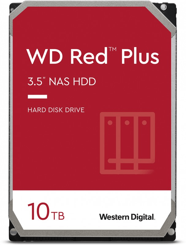 Жесткий диск для NAS систем HDD 10Tb Western Digital RED Plus SATA6Gb/s 3.5