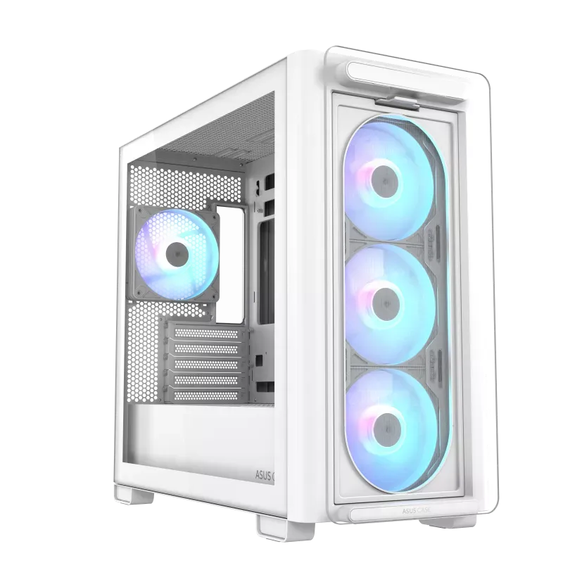 Корпус ASUS A23 PLUS TG ARGB WHITE mATX/mITX A23 PLUS TG/ARGB FANS/WHT//