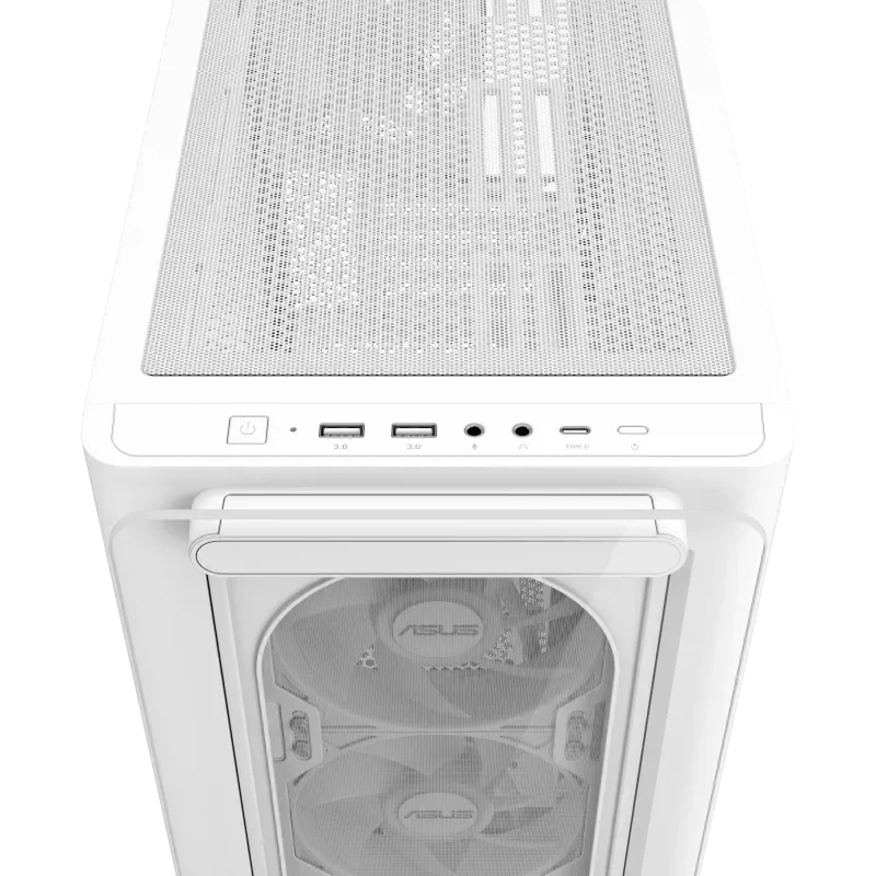 Корпус ASUS A23 PLUS TG ARGB WHITE mATX/mITX A23 PLUS TG/ARGB FANS/WHT// — фото 5