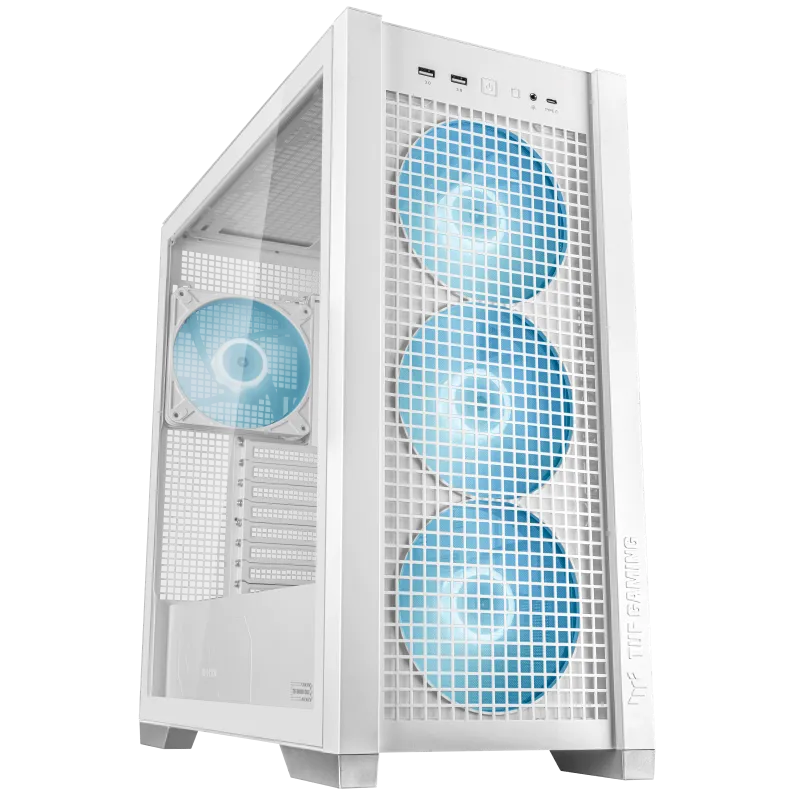 Корпус ASUS TUF GAMING GT302 TG ARGB WHITE EATX/ATX/mATX/mITX 90DC00I3-B19000