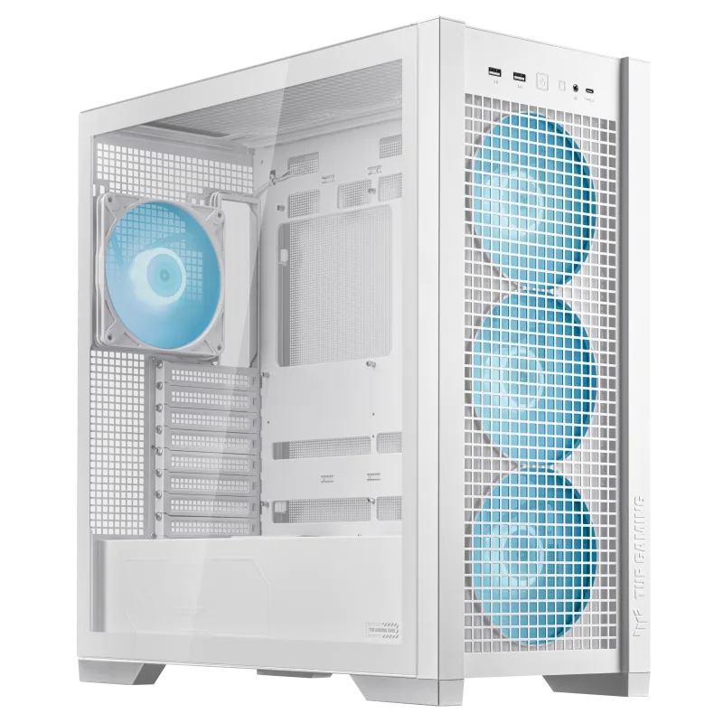 Корпус ASUS TUF GAMING GT302 TG ARGB WHITE EATX/ATX/mATX/mITX 90DC00I3-B19000 — фото 2