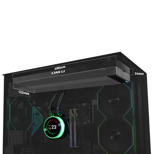 Водяное охлаждение для CPU Lian Li Hydroshift lI LCD-C 360N FAN LESS Black G89.GHS2LCD36B.00 — фото 3