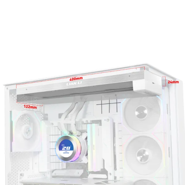 Водяное охлаждение для CPU Lian Li Hydroshift lI LCD-C 360N FAN LESS White G89.GHS2LCD36W.00 — фото 3