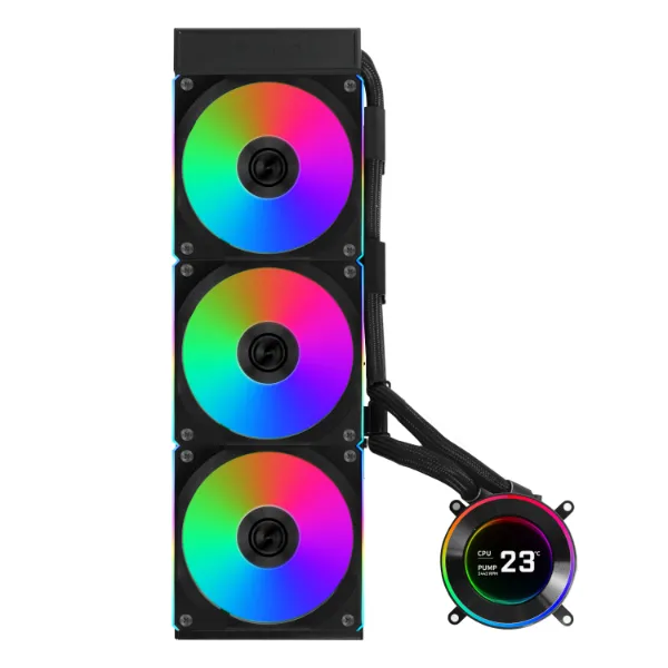 Водяное охлаждение для CPU Lian Li Hydroshift lI LCD-C 360CL 3x120mm Black G89.GHS2LCD36RB.00