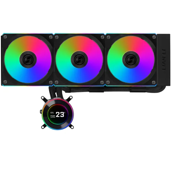 Водяное охлаждение для CPU Lian Li Hydroshift lI LCD-C 360CL 3x120mm Black G89.GHS2LCD36RB.00 — фото 2