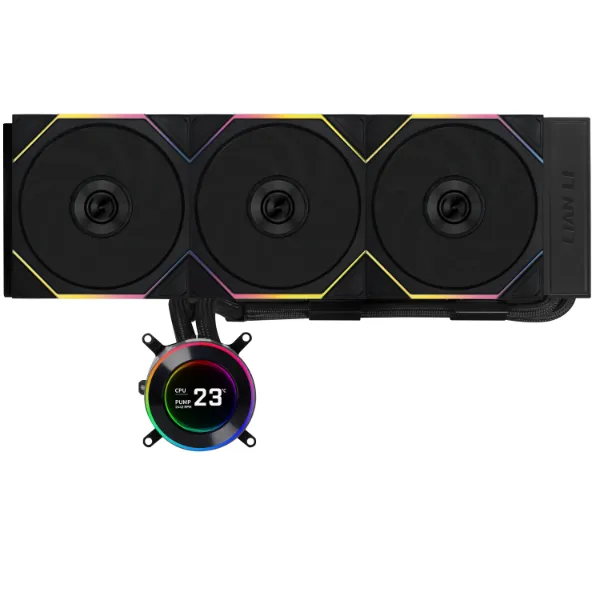 Водяное охлаждение для CPU Lian Li Hydroshift lI LCD-C 360TL 3x120mm Black G89.GHS2LCD36TB.00 — фото 2