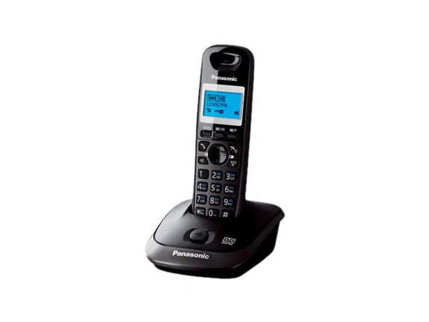 Радиотелефон PANASONIC KX-TG2521 (RUT) Спикерфон на трубке. Темно-серый металлик