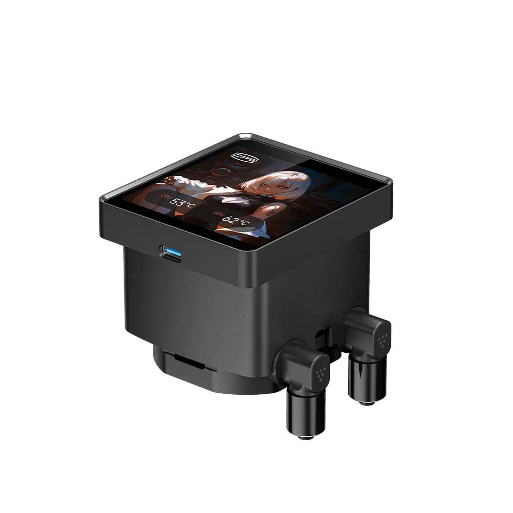 Водяное охлаждение для CPU PCCooler DT360 ARGB Display BK 115X/1200/1700/1851/AM4/AM5 Черный — фото 3