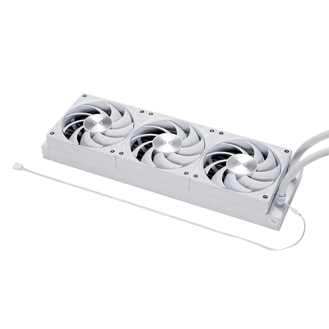 Водяное охлаждение для CPU PCCooler DS360 Display WH TDP 310W 115X/1200/1700/1851/AM4/AM5 Белый — фото 5