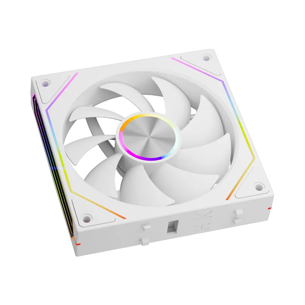 Вентилятор для корпуса PCCooler F3 X120 ARGB WH 1x(120x120x25mm) 800-1800 RPM 54CFM White — фото 2