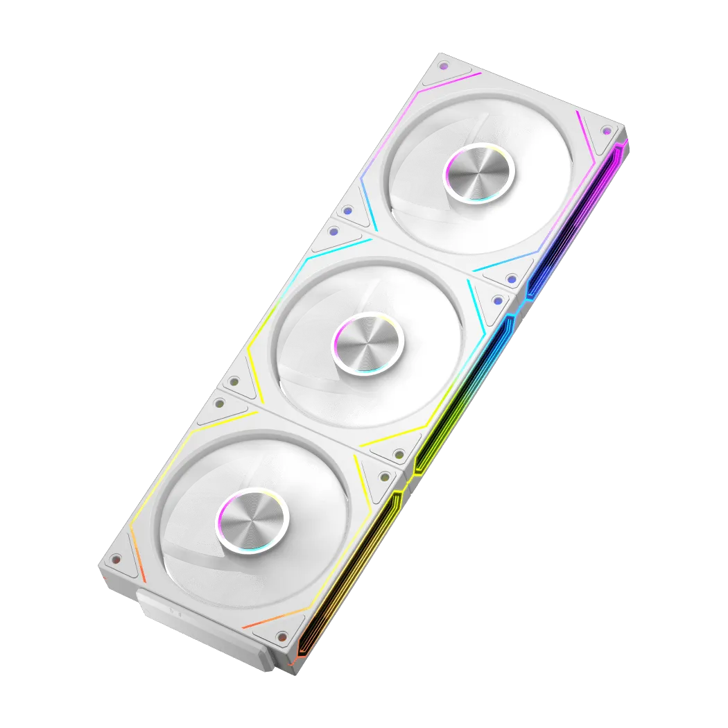 Вентилятор для корпуса PCCooler F3 X120 ARGB WH 1x(120x120x25mm) 800-1800 RPM 54CFM White — фото 3