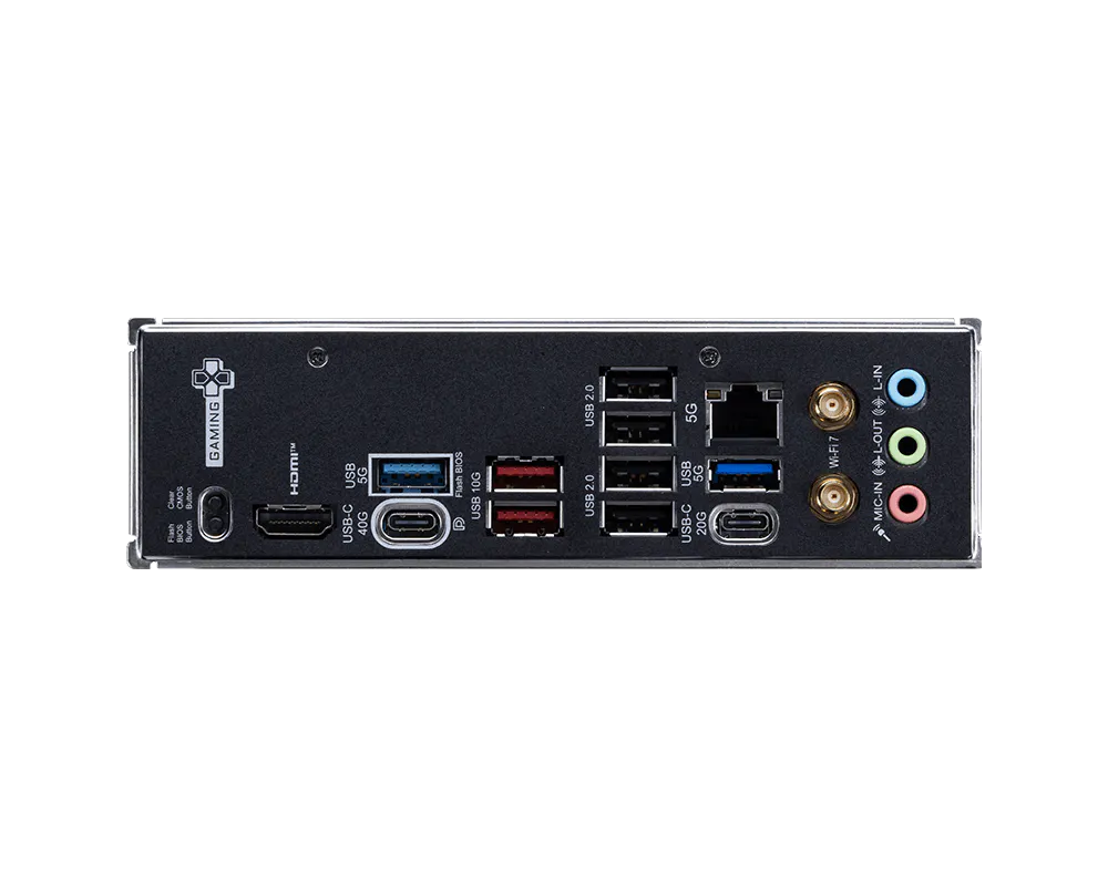 Материнская плата MSI X870E GAMING PLUS WIFI AM5 4xDDR5 4xSATA3 RAID 3xM.2 HDMI 2xType-C(DP) ATX — фото 5