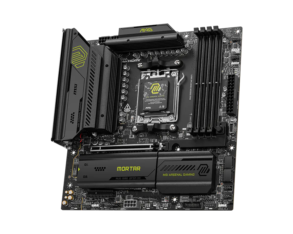 Материнская плата MSI MAG B850M MORTAR WIFI AM5 4xDDR5 4xSATA3 RAID 3xM.2 HDMI 2xType-C mATX — фото 3
