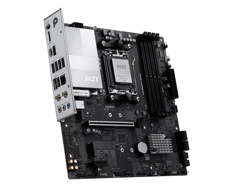 Материнская плата MSI PRO B840M-P WIFI6E AM5 4xDDR5 4xSATA3 RAID 2xM.2 HDMI Type-C mATX — фото 3